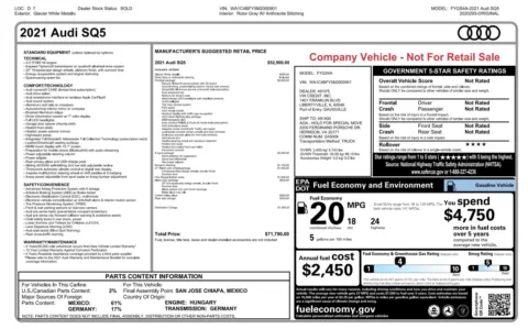 Photos of 2021 Audi SQ5 Prestige for sale in Jacksonville, FL at Auto Boutique Florida