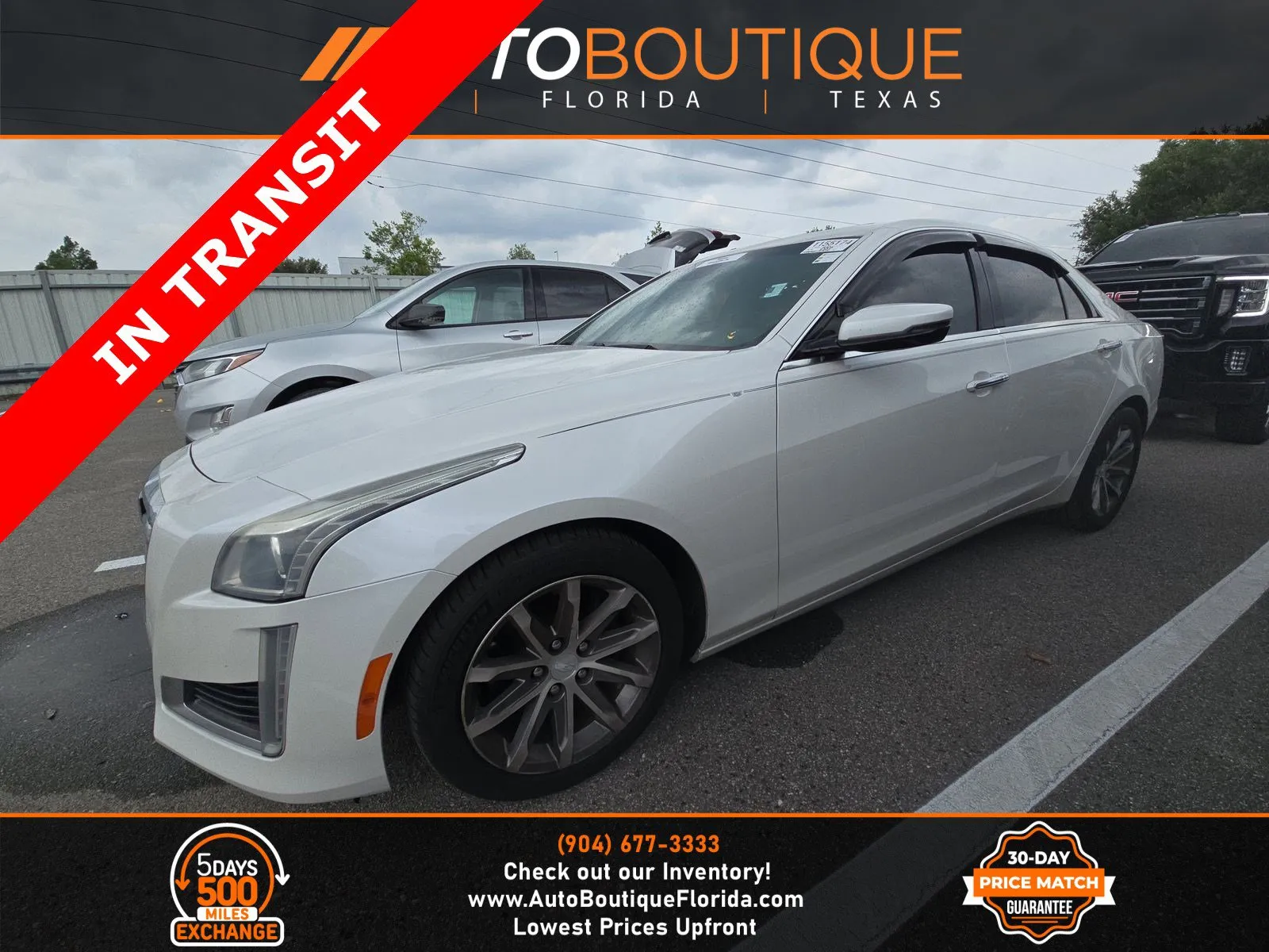 White 2016 Cadillac CTS Sedan Luxury Collection RWD for sale in Jacksonville, FL
