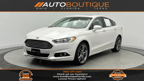 White 2016 Ford Fusion Titanium for sale in Jacksonville, FL