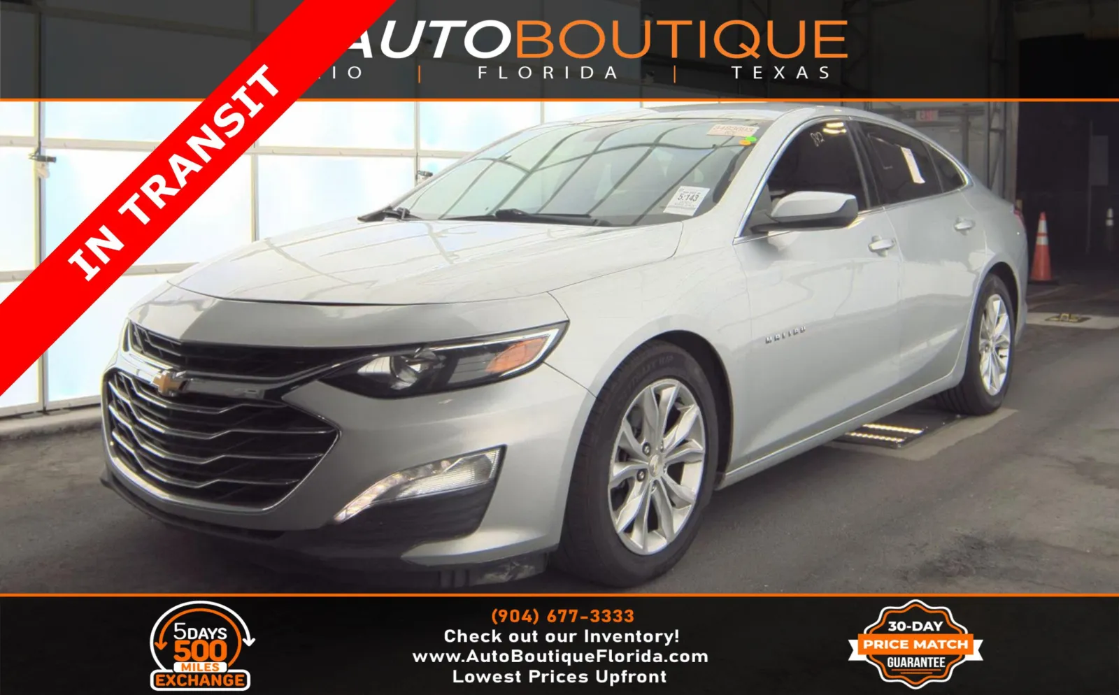 Silver 2020 Chevrolet Malibu LT for sale in Jacksonville, FL