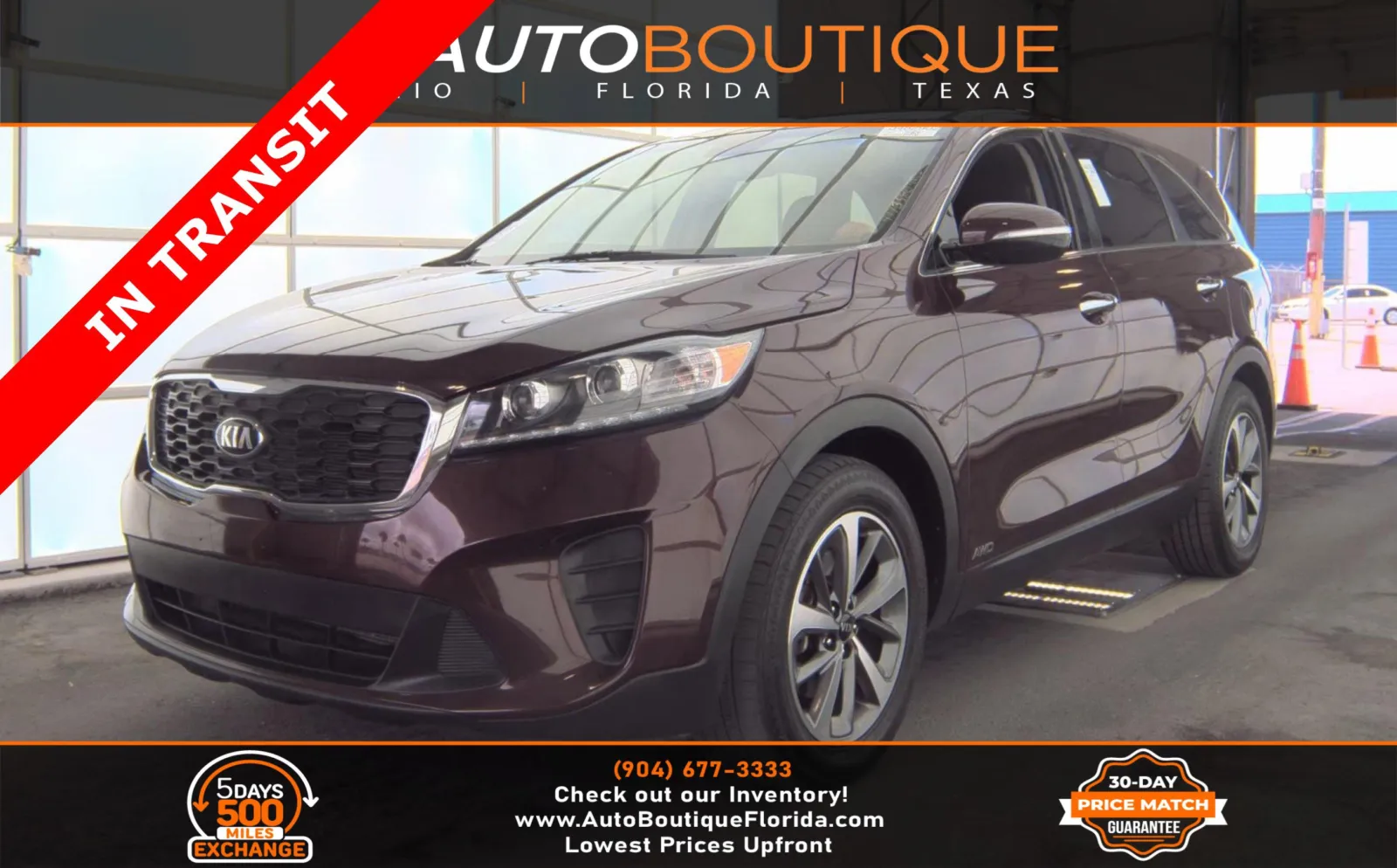 Red 2020 Kia Sorento LX V6 for sale in Jacksonville, FL