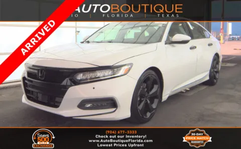 White 2019 Honda Accord Sedan Touring 2.0T for sale in Jacksonville, FL