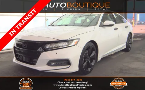 White 2019 Honda Accord Sedan Touring 2.0T for sale in Jacksonville, FL