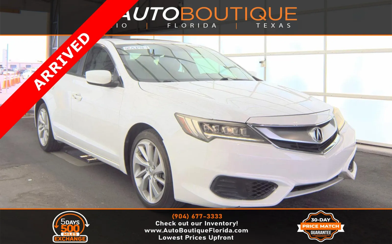 White 2017 Acura ILX for sale in Jacksonville, FL