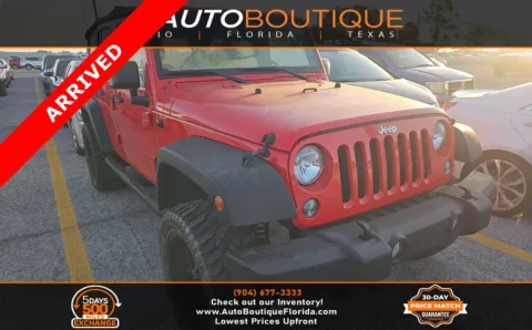 Red 2017 Jeep Wrangler Unlimited Sport for sale in Jacksonville, FL