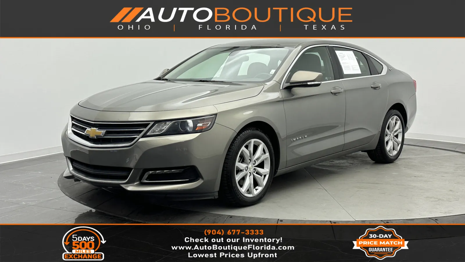 Gray 2019 Chevrolet Impala LT for sale in Jacksonville, FL