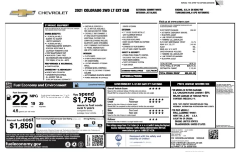 More photos of 2021 Chevrolet Colorado 2WD LT at Auto Boutique Florida, FL