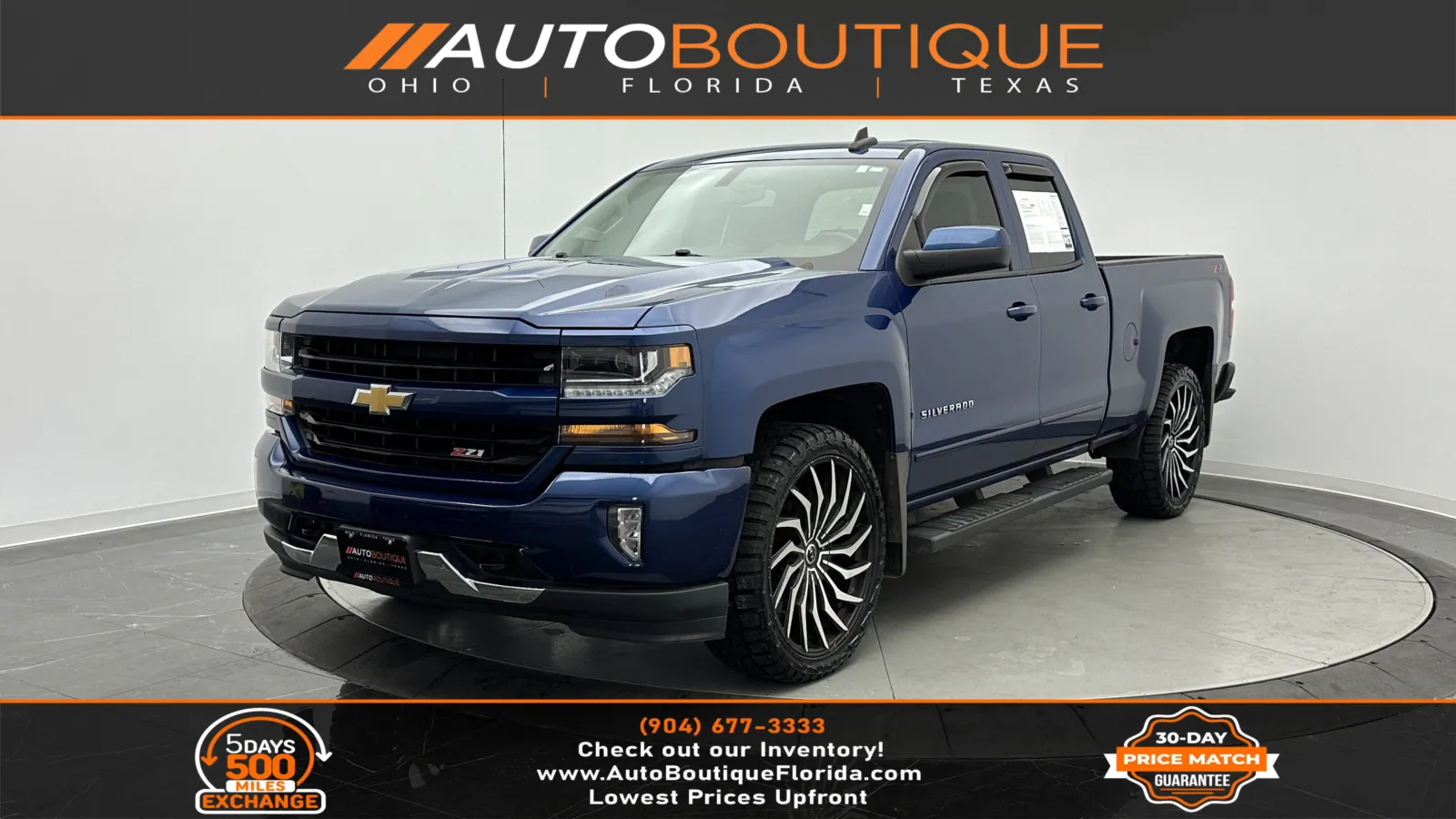 Blue 2018 Chevrolet Silverado 1500 LT for sale in Jacksonville, FL