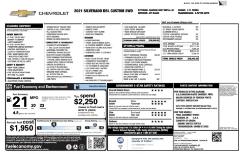 Photos of 2021 Chevrolet Silverado 1500 Custom for sale in Jacksonville, FL at Auto Boutique Florida