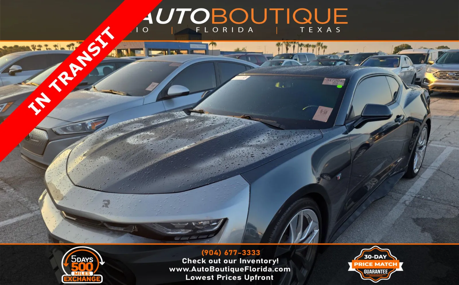 Gray 2020 Chevrolet Camaro 1LT for sale in Jacksonville, FL