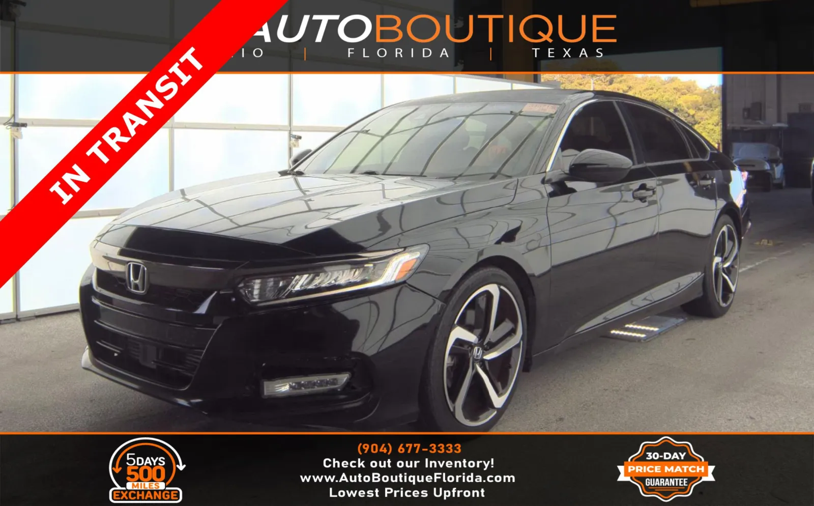 Black 2019 Honda Accord Sedan Sport 1.5T for sale in Jacksonville, FL
