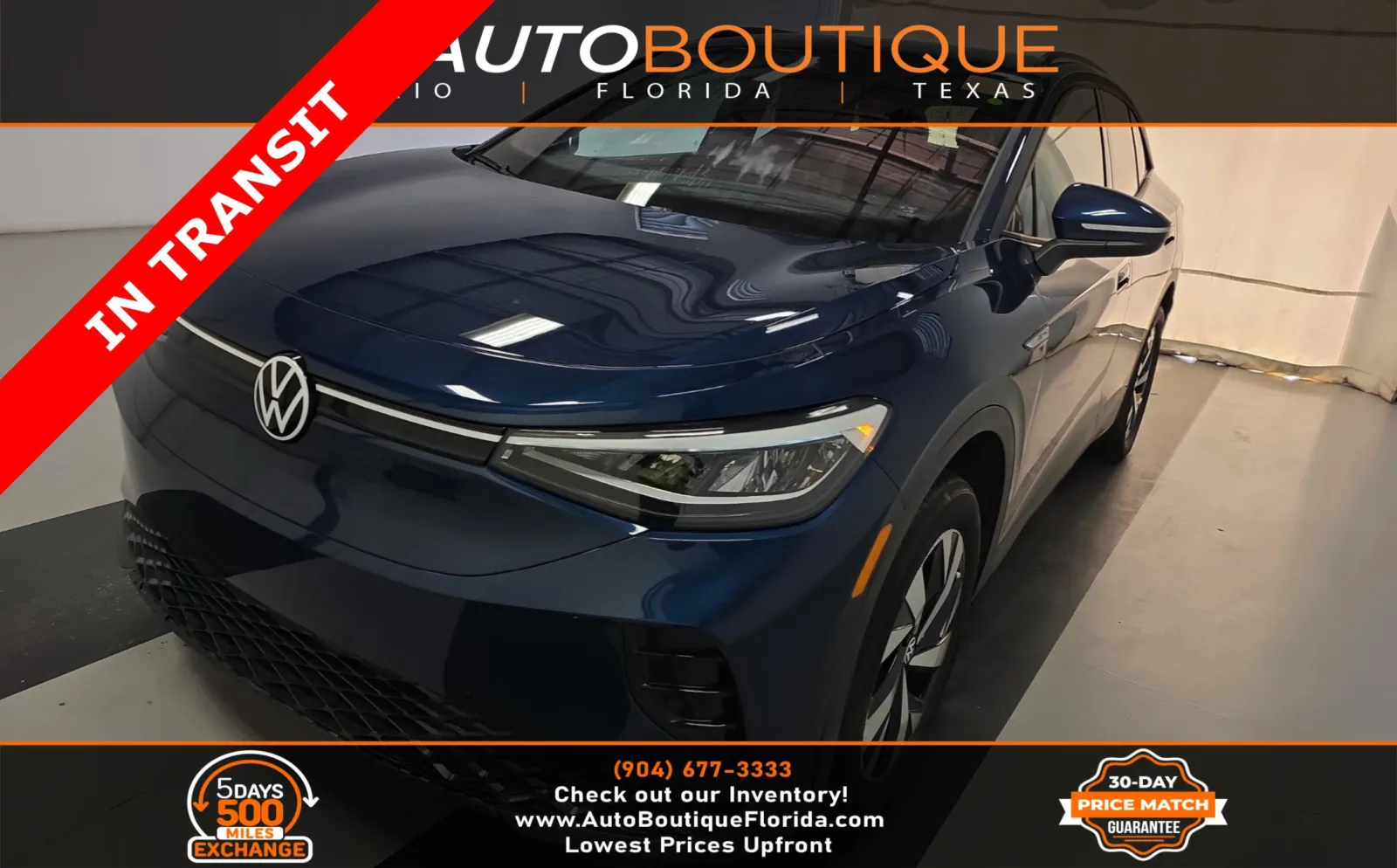 Blue 2023 Volkswagen ID.4 Pro for sale in Jacksonville, FL