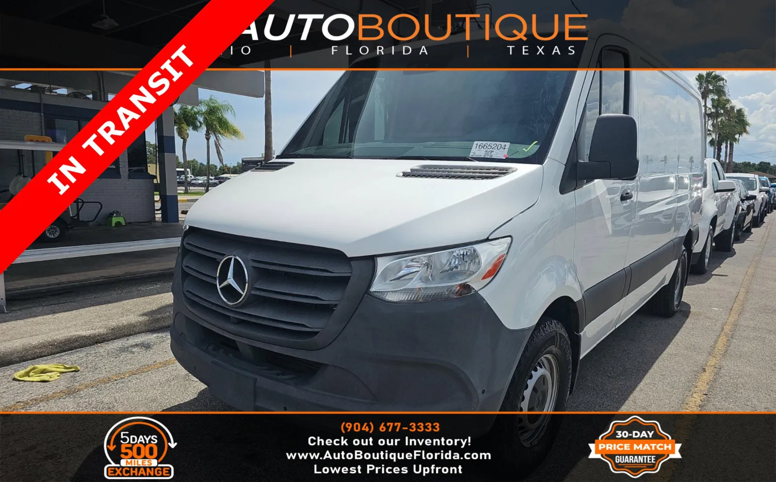 White 2022 Mercedes-Benz Sprinter Cargo Van 1500 for sale in Jacksonville, FL