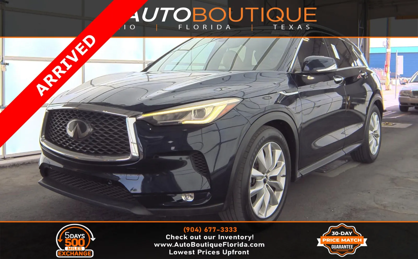 Blue 2019 INFINITI QX50 ESSENTIAL for sale in Jacksonville, FL