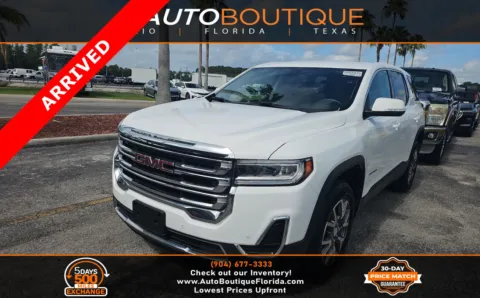 White 2022 GMC Acadia SLE for sale in Jacksonville, FL