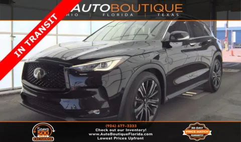 Black 2022 INFINITI QX50 LUXE for sale in Jacksonville, FL