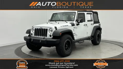 White 2015 Jeep Wrangler Unlimited Sport for sale in Jacksonville, FL