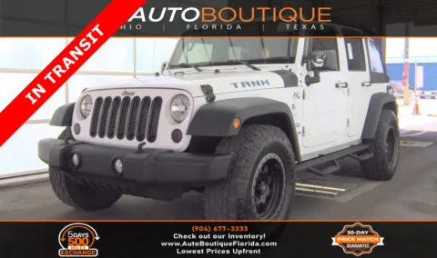 White 2015 Jeep Wrangler Unlimited Sport for sale in Jacksonville, FL