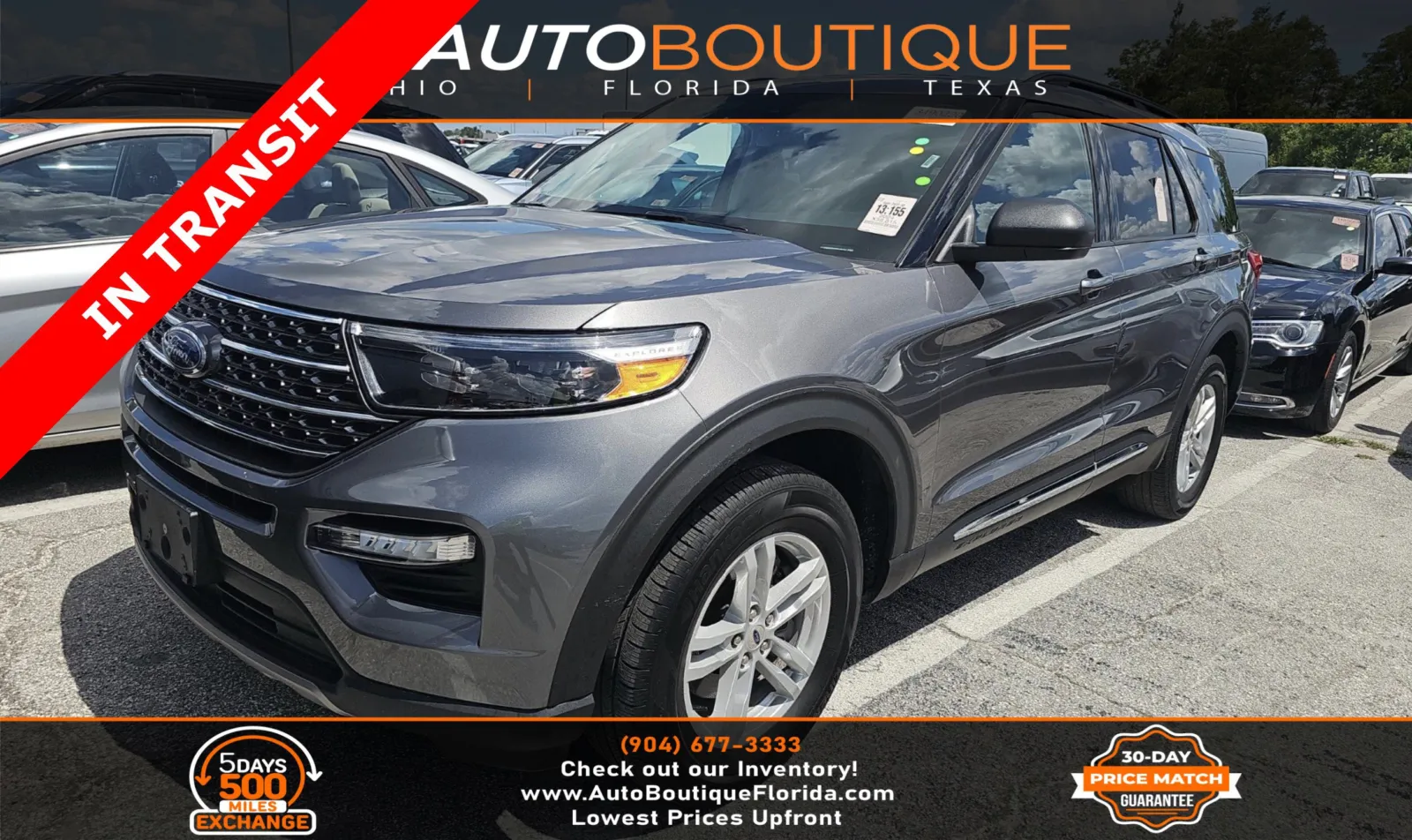 Gray 2024 Ford Explorer XLT for sale in Jacksonville, FL