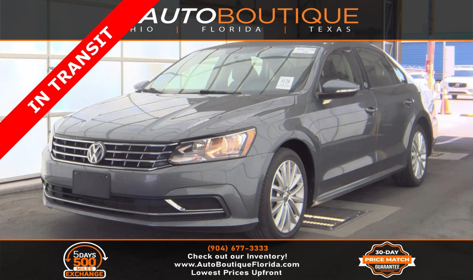Gray 2019 Volkswagen Passat 2.0T Wolfsburg Edition for sale in Jacksonville, FL