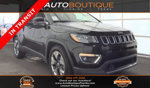Black 2021 Jeep Compass Limited for sale in Jacksonville, FL