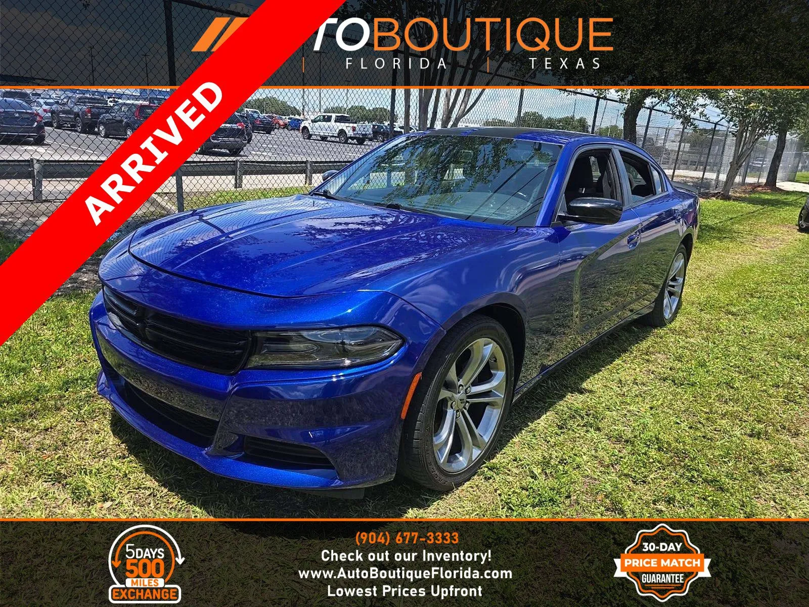 Blue 2022 Dodge Charger SXT for sale in Jacksonville, FL