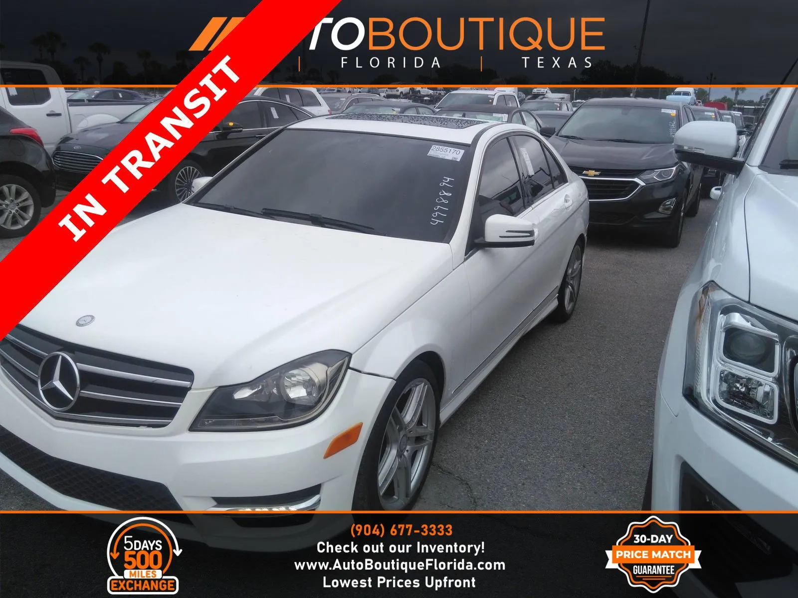 White 2014 Mercedes-Benz C-Class C 250 Luxury for sale in Jacksonville, FL