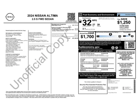Photos of 2024 Nissan Altima 2.5 S for sale in Jacksonville, FL at Auto Boutique Florida