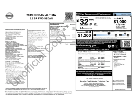 Photos of 2019 Nissan Altima 2.5 SR for sale in Jacksonville, FL at Auto Boutique Florida