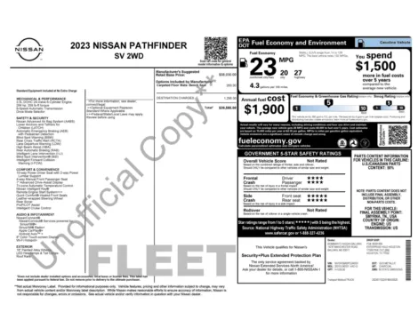 Photos of 2023 Nissan Pathfinder SV for sale in Jacksonville, FL at Auto Boutique Florida