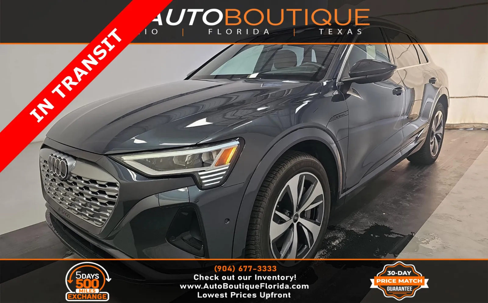 Blue 2024 Audi Q8 e-tron Premium Plus for sale in Jacksonville, FL