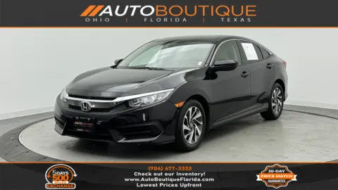 Black 2018 Honda Civic Sedan EX for sale in Jacksonville, FL