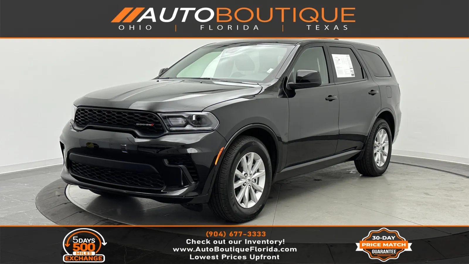 Black 2025 Dodge Durango GT for sale in Jacksonville, FL