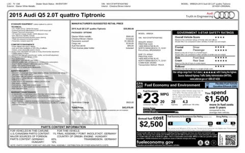 More photos of 2015 Audi Q5 Premium at Auto Boutique Florida, FL
