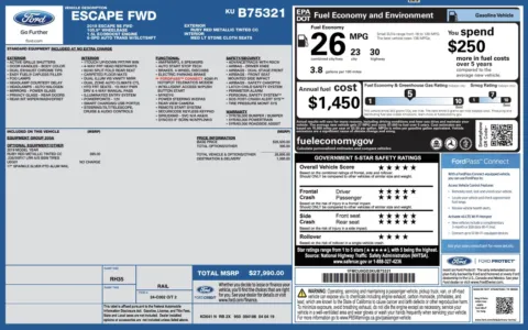 Photos of 2019 Ford Escape SE for sale in Jacksonville, FL at Auto Boutique Florida
