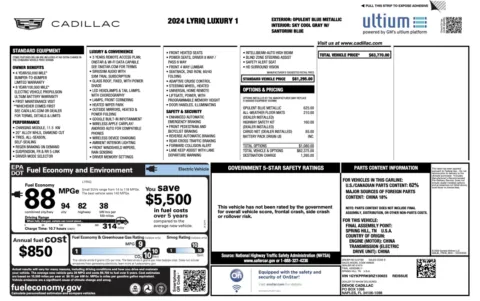 Photos of 2024 Cadillac LYRIQ Luxury for sale in Jacksonville, FL at Auto Boutique Florida