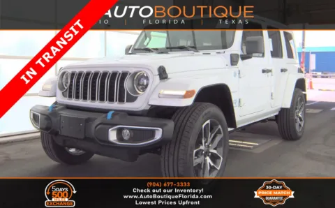 White 2024 Jeep Wrangler 4xe Sahara for sale in Jacksonville, FL