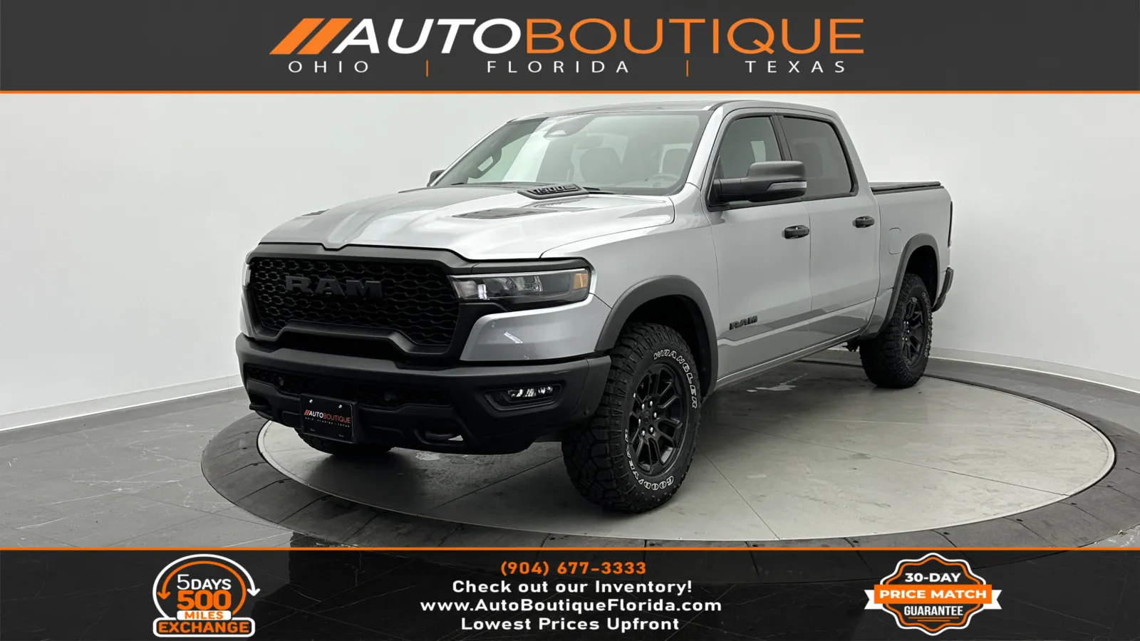 Silver 2025 Ram 1500 Rebel for sale in Jacksonville, FL