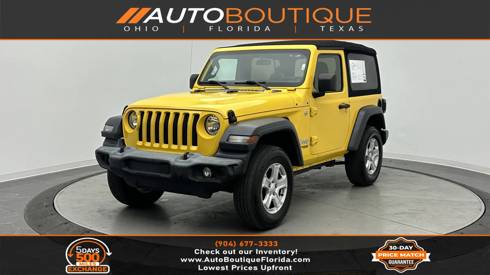 Unknown 2020 Jeep Wrangler Sport S for sale in Jacksonville, FL