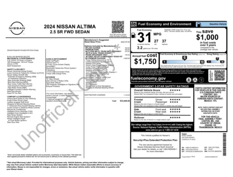 More photos of 2024 Nissan Altima 2.5 SR at Auto Boutique Florida, FL