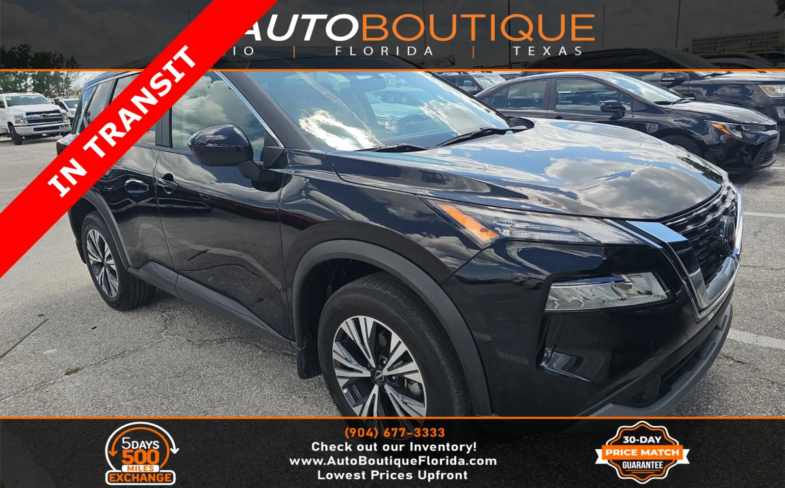 Black 2023 Nissan Rogue SV for sale in Jacksonville, FL
