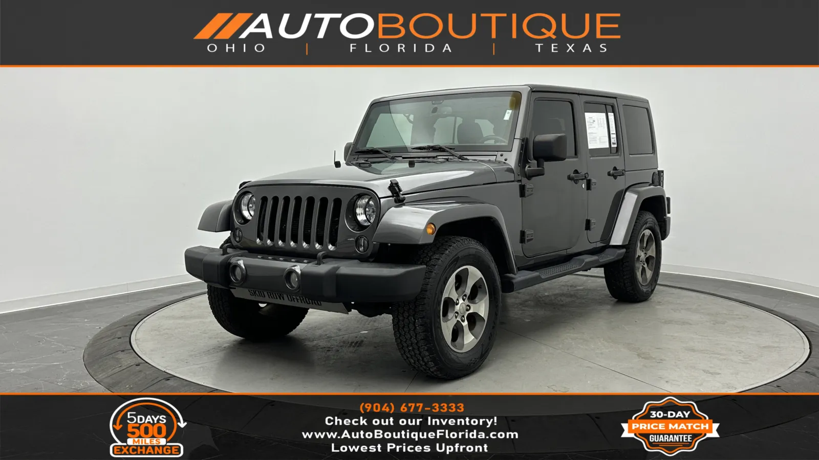 2016 Jeep Wrangler Unlimited Sahara for sale in Jacksonville, FL