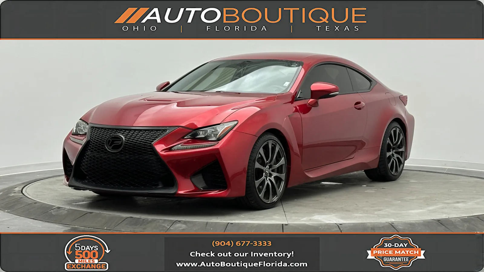 Used 2015 Lexus RC F PREMIUM for sale in Jacksonville, FL at Auto