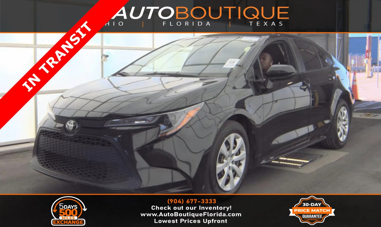 Black 2022 Toyota Corolla LE for sale in Jacksonville, FL