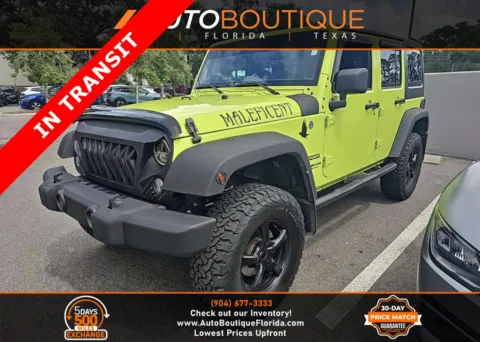 Green 2017 Jeep Wrangler Unlimited Sport for sale in Jacksonville, FL