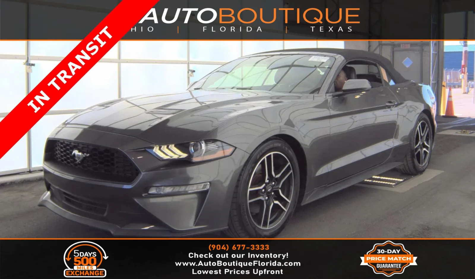 Gray 2019 Ford Mustang EcoBoost Premium for sale in Jacksonville, FL