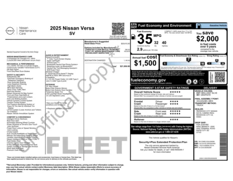More photos of 2025 Nissan Versa SV at Auto Boutique Florida, FL
