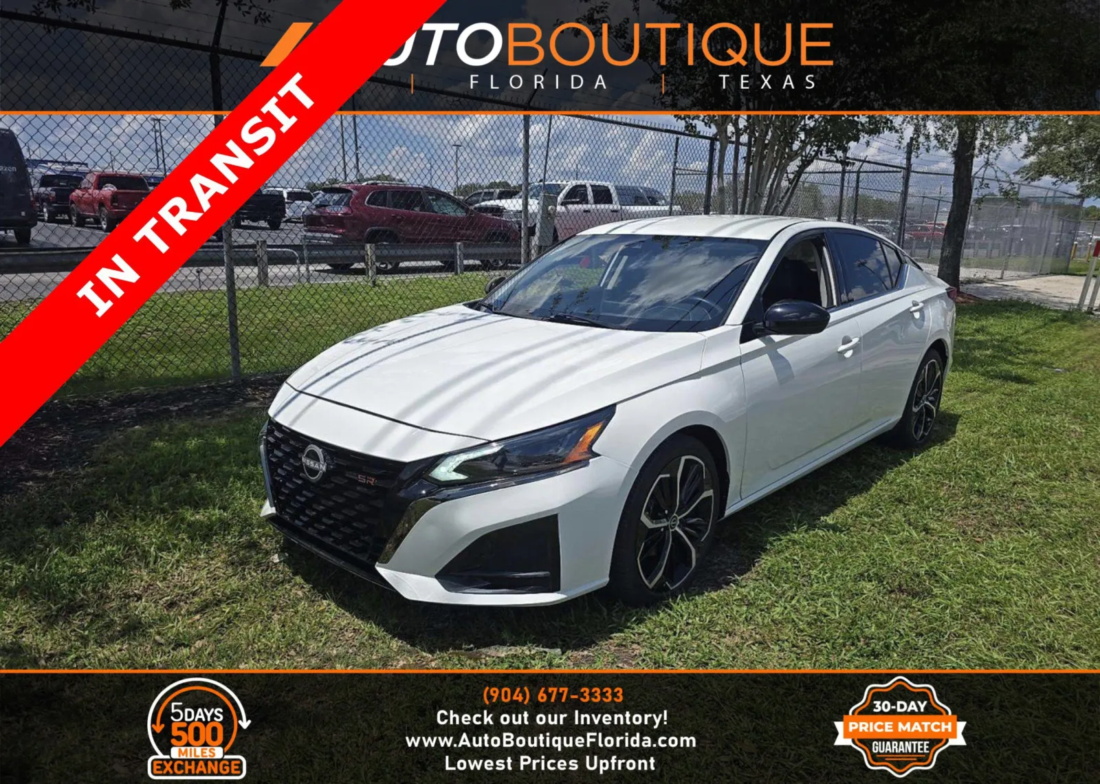 White 2023 Nissan Altima 2.5 SR for sale in Jacksonville, FL