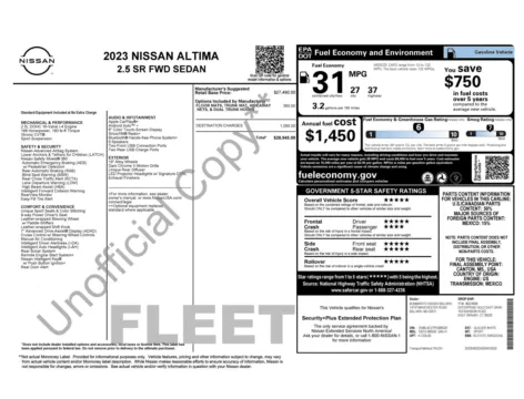 Photos of 2023 Nissan Altima 2.5 SR for sale in Jacksonville, FL at Auto Boutique Florida