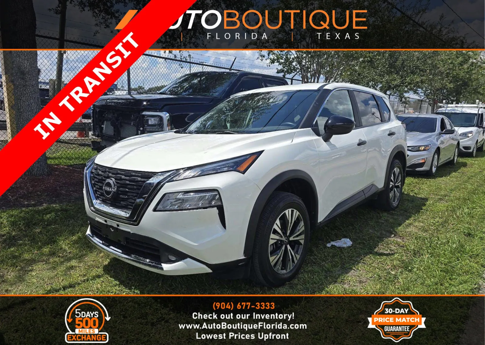White 2023 Nissan Rogue S for sale in Jacksonville, FL